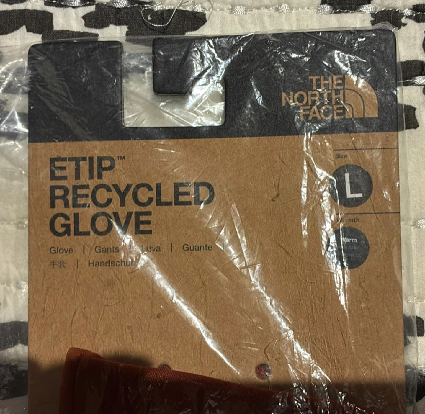 New The North Face Etip Recycled Glove - Brandy Brown, L - photo 2