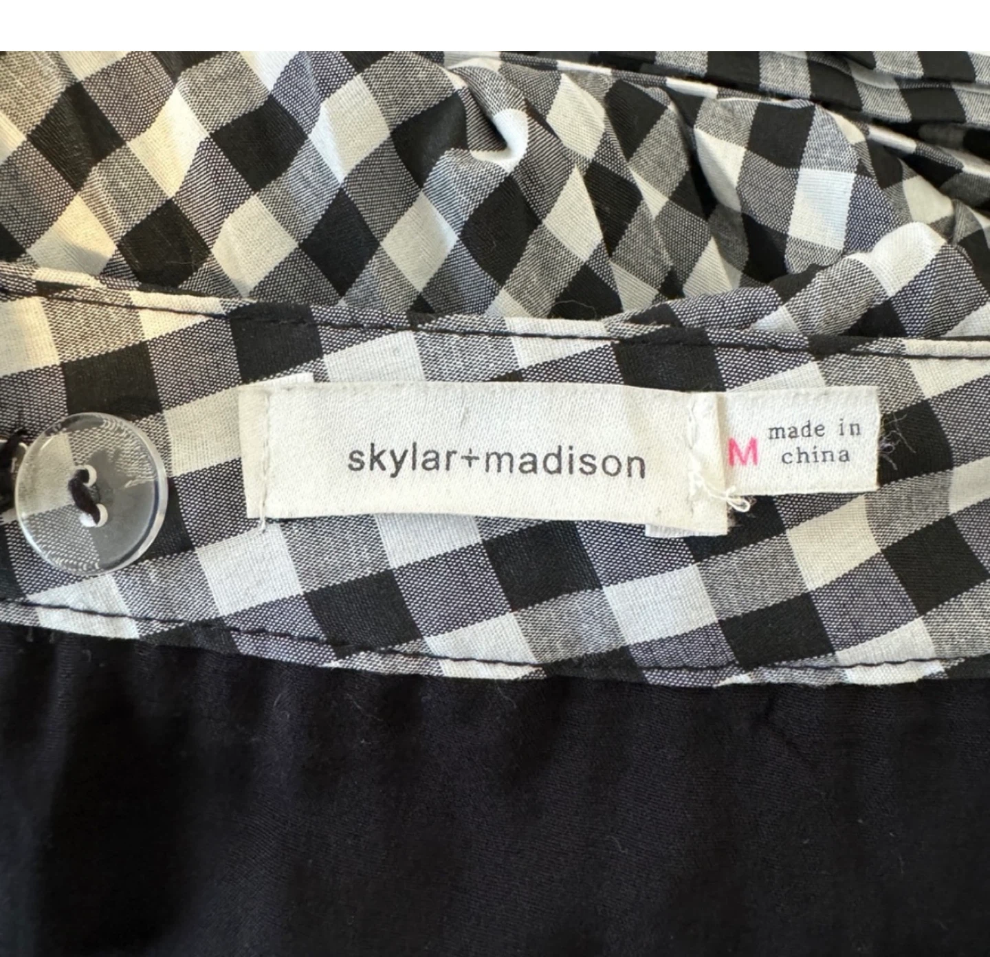 Skylar + Madison Gingham Pleated Skirt - Size M - photo 4