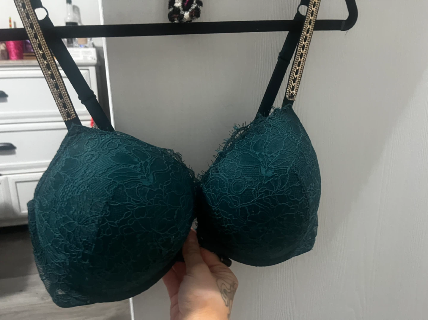 Victoria's Secret Emerald Green Lace Bra - photo 2