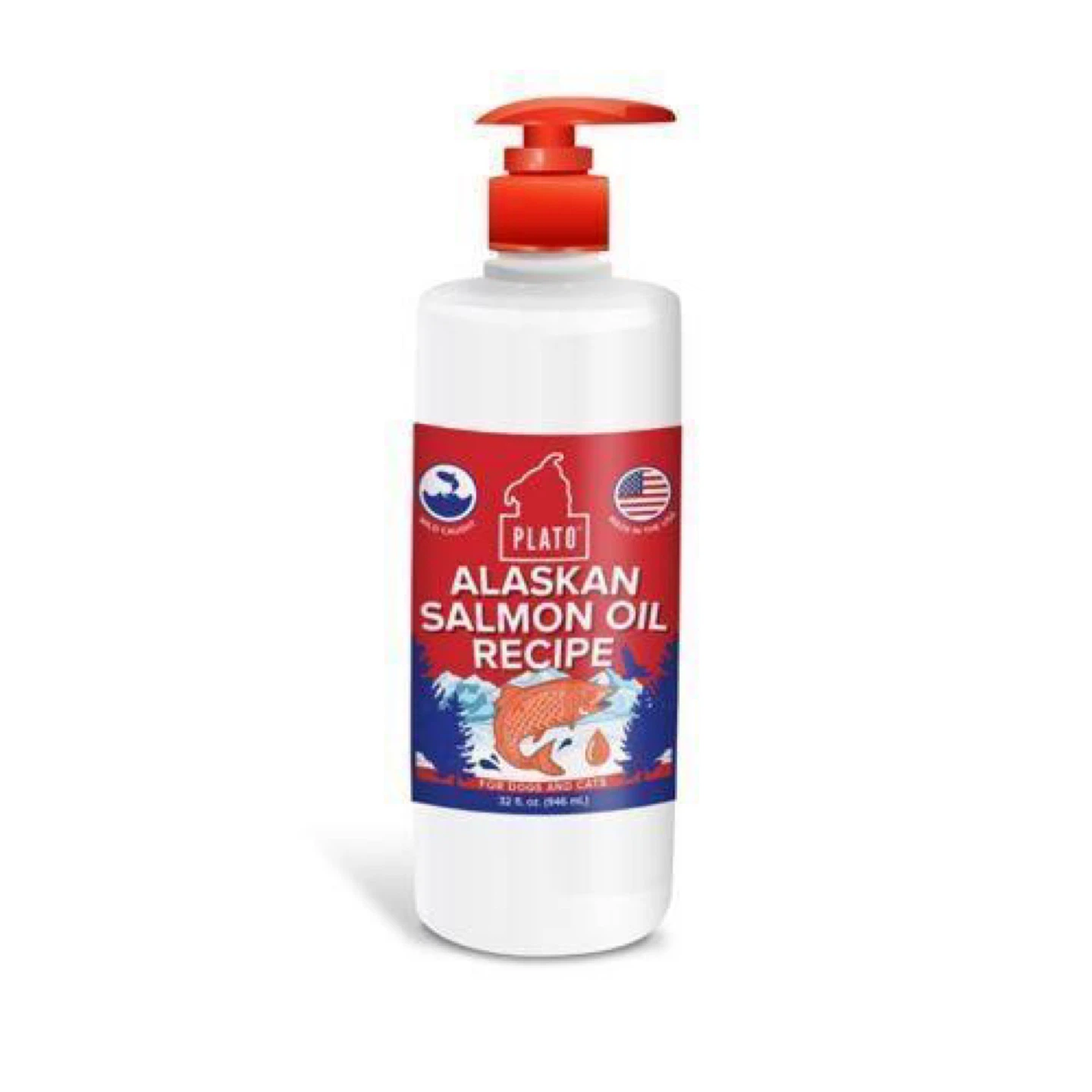 Plato Alaskan Salmon Oil Recipe 32 fl oz
