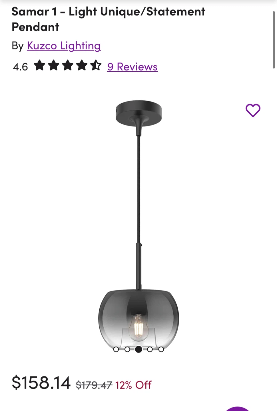 Kuzco Lighting Samar 1 Pendant Light - photo 2