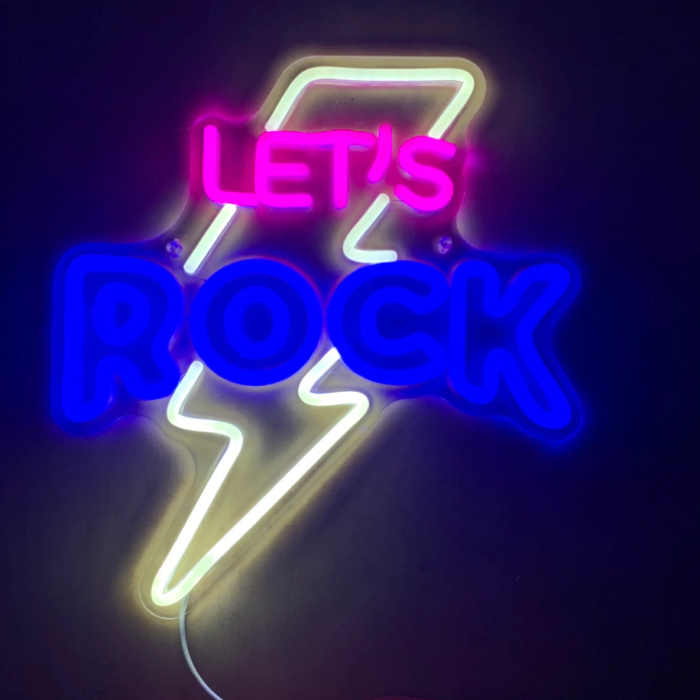 Let's Rock Neon Sign