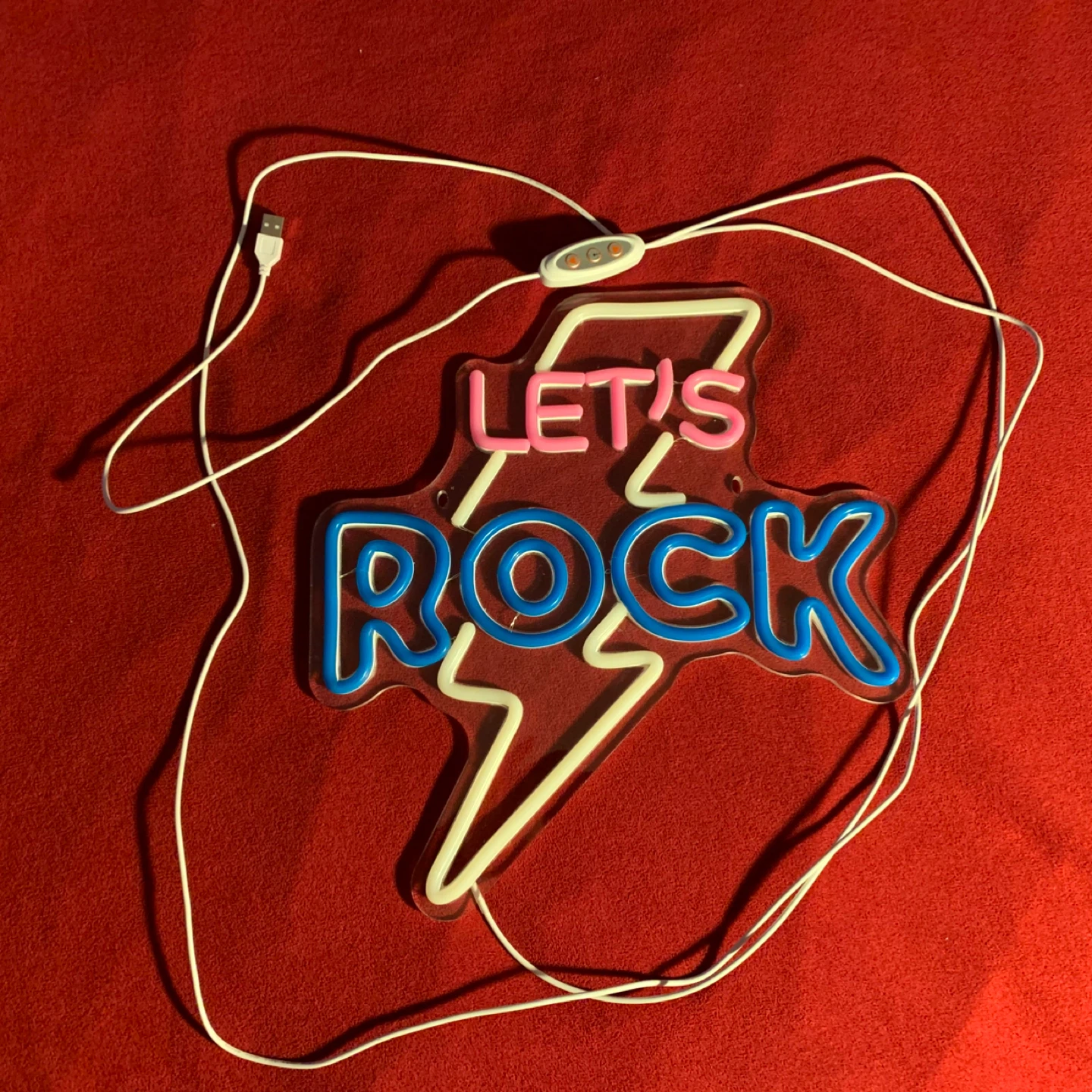Let's Rock Neon Sign - photo 2