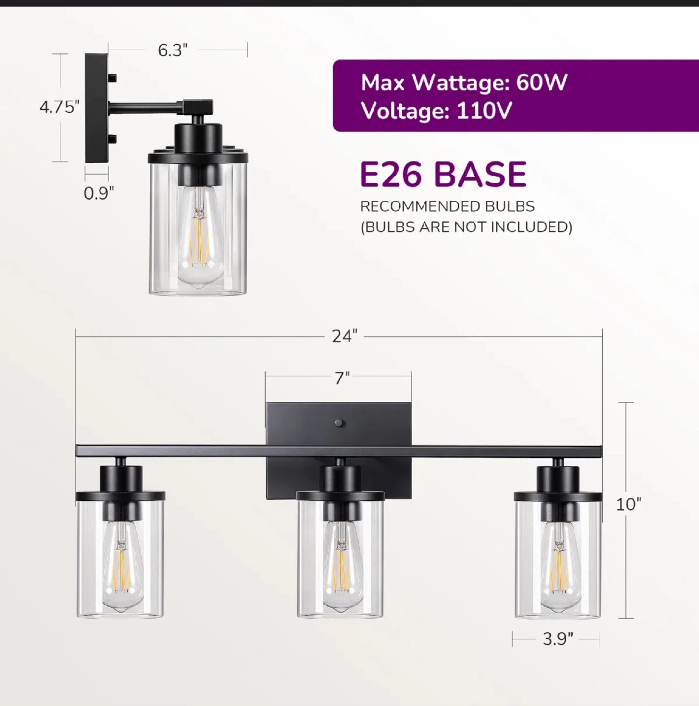 Beaudette Dimmable Vanity Light - photo 2