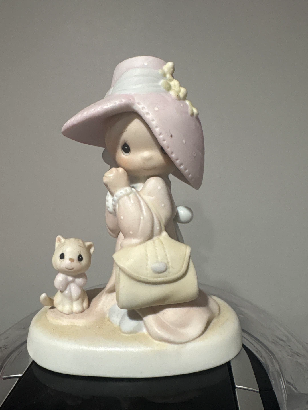 Precious Moments Figurine Girl with Cat