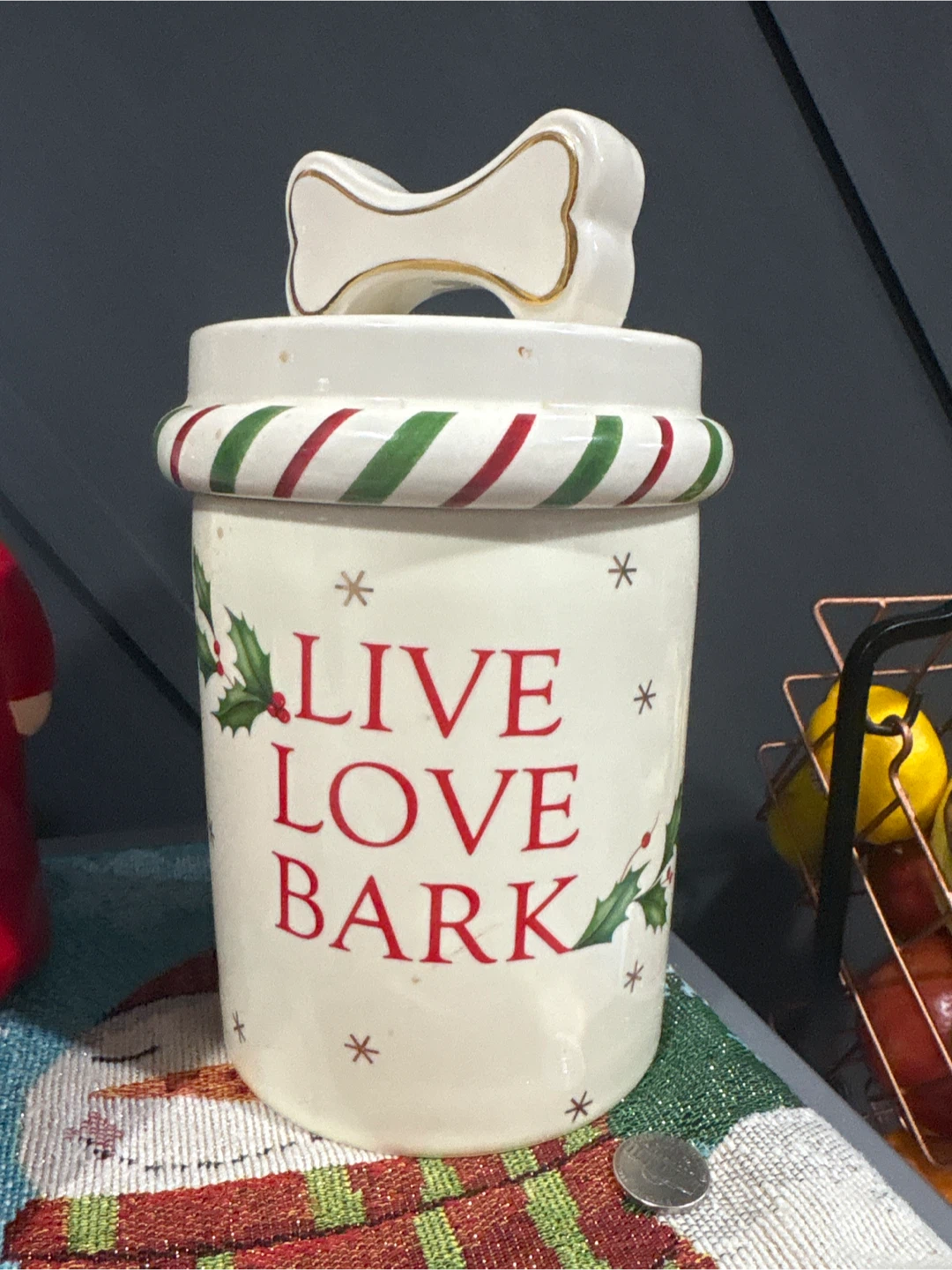 Live Love Bark Dog Treat Jar