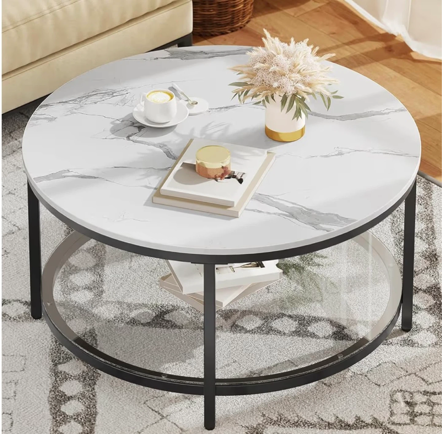 Round Coffee Table - 31.5 inch Diameter