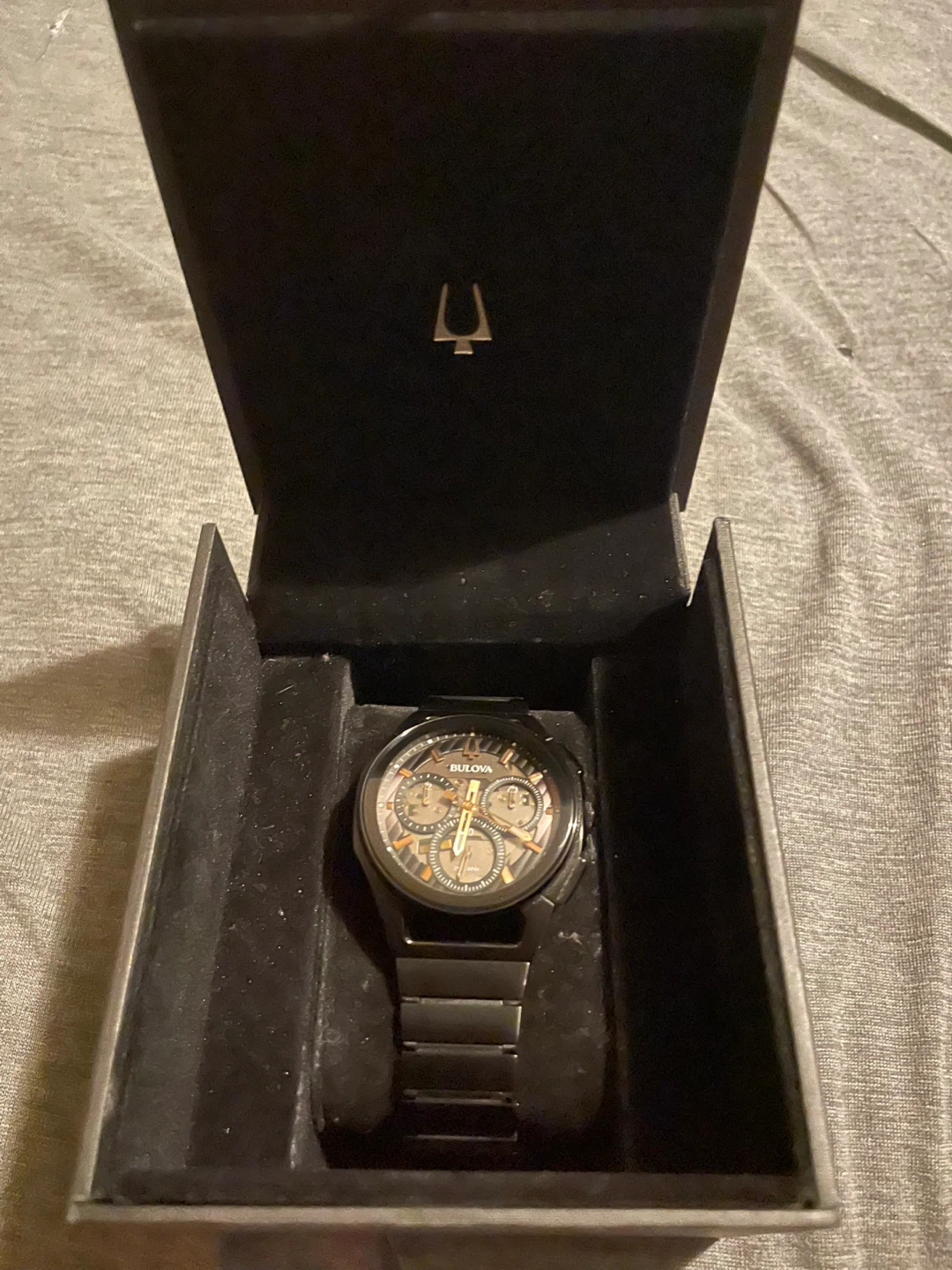 Bulova Men's CURV Chronograph Black Stainless Steel Watch - photo 3