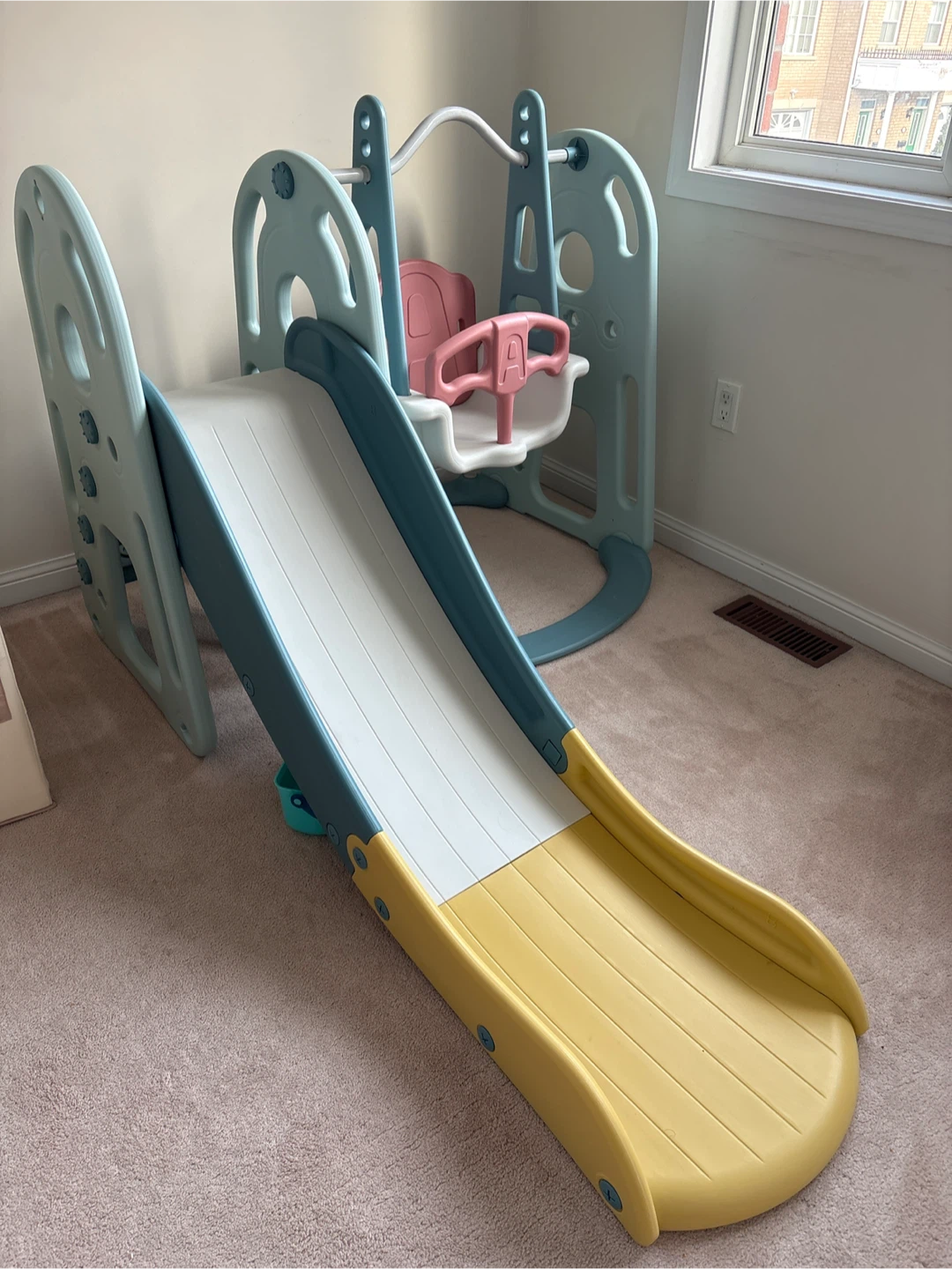 Kids' Slide and Swing Set