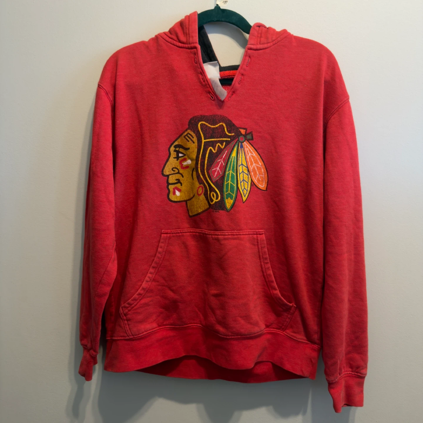 NHL Chicago Blackhawks Red Hoodie M/M