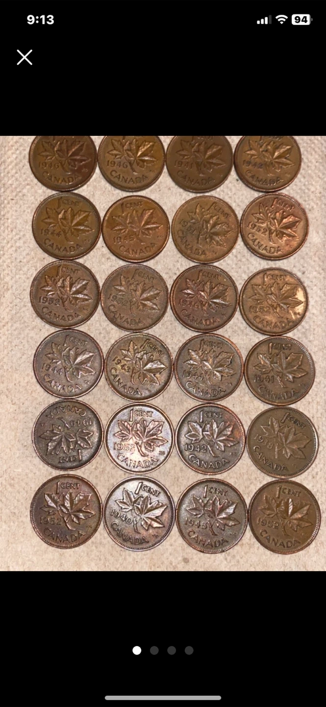 24 pieces Canadian Penny Collection - photo 5