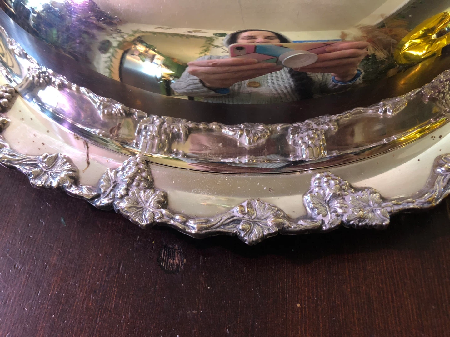 Vintage Silver Plated Serving Platter. Like New. - photo 3