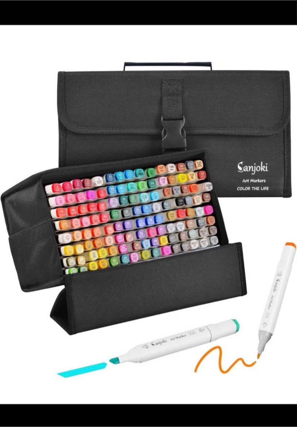 Alcohol Markers 120 colors,Broad&Fine Dual Tip
