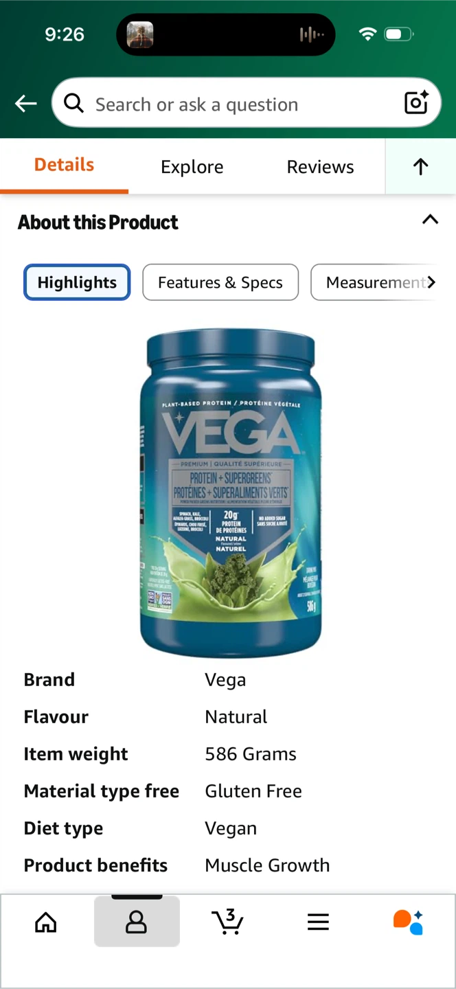 Vega protein+supergreens - photo 3