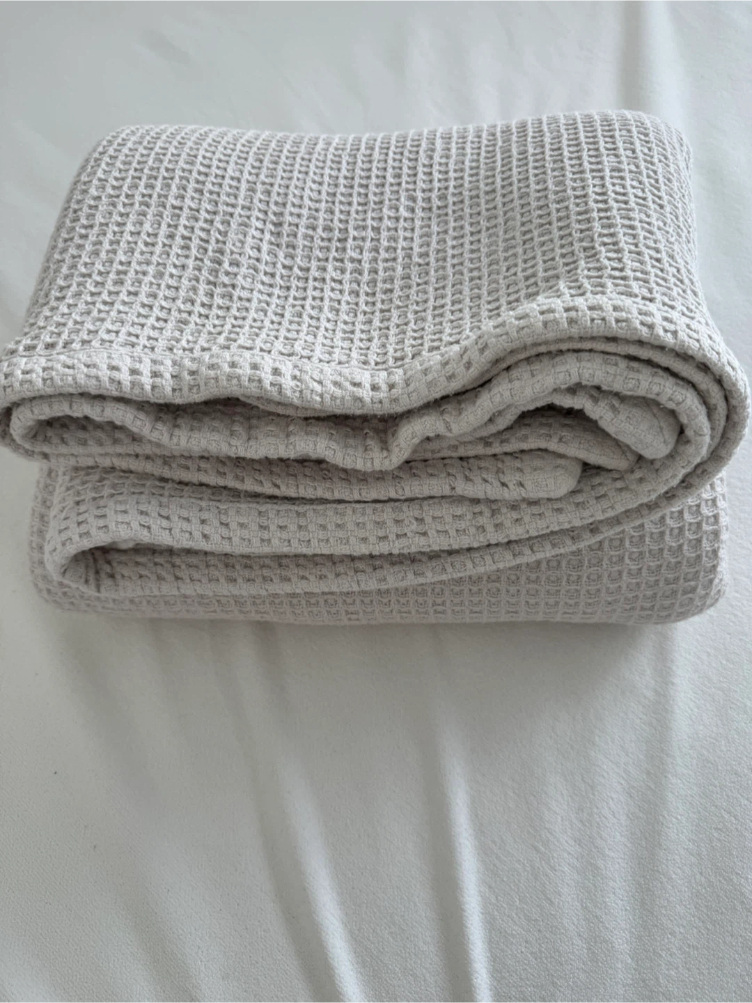 Waffle Weave Cotton Blanket Queen size