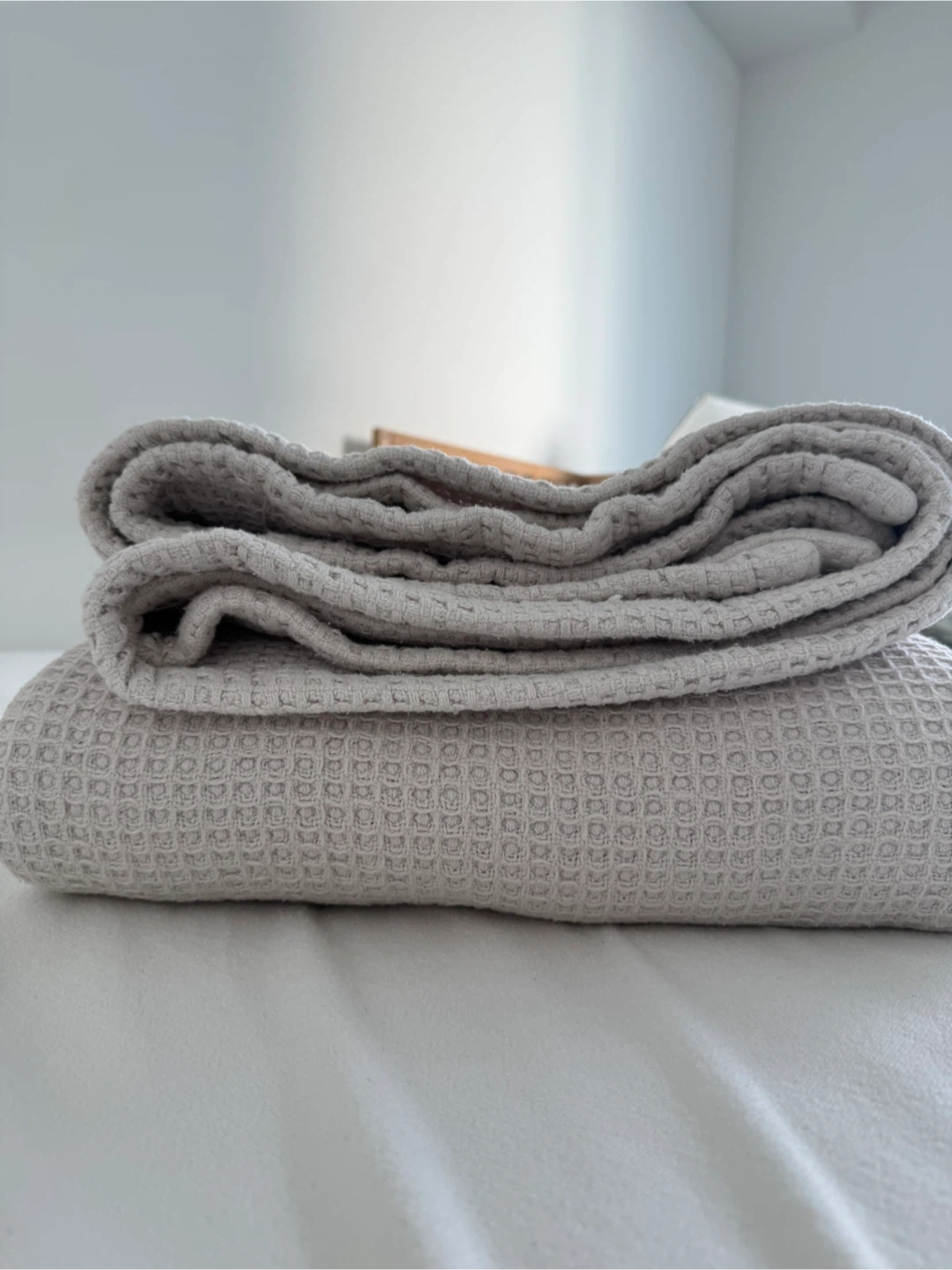 Waffle Weave Cotton Blanket Queen size - photo 2