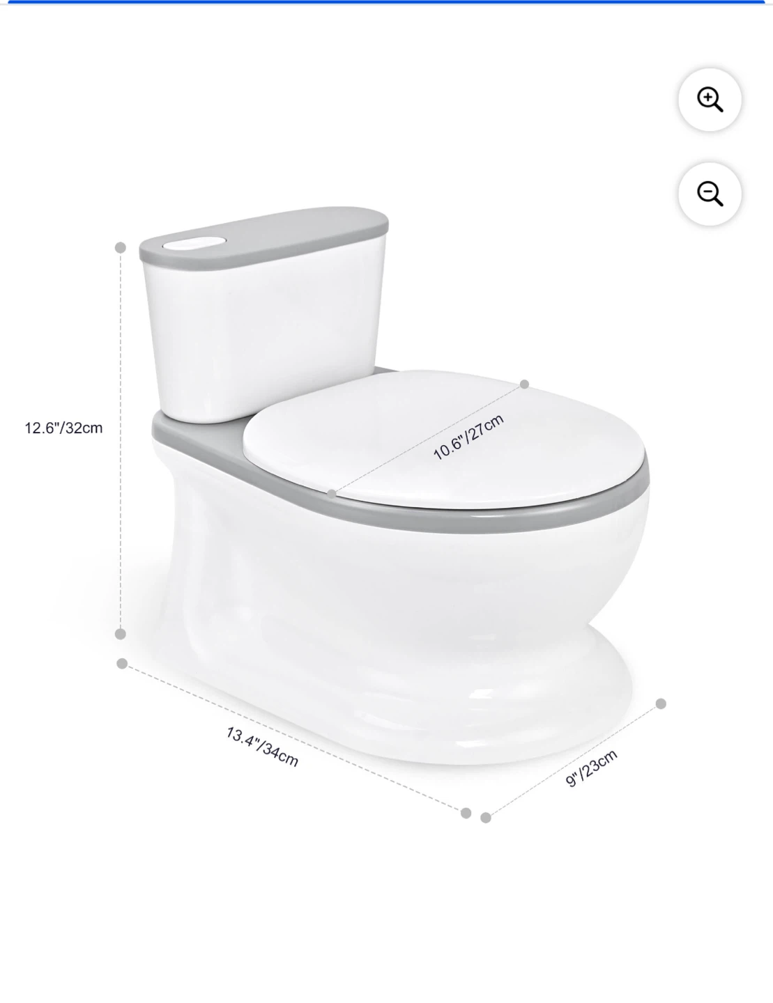 White & grey potty toilet - photo 5