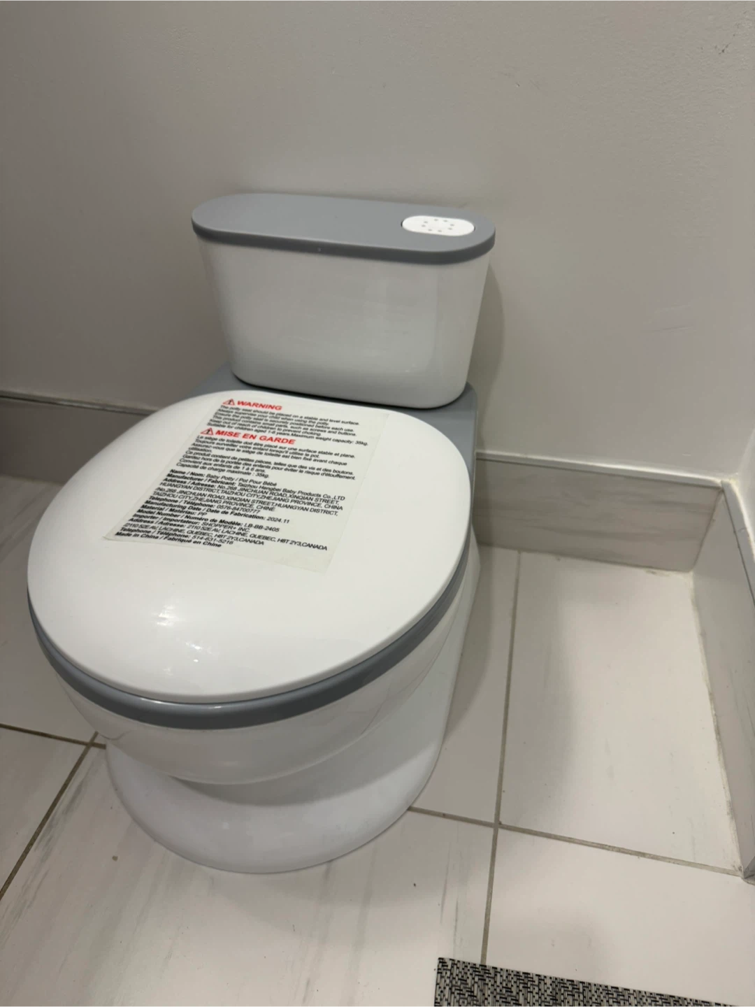 White & grey potty toilet - photo 2
