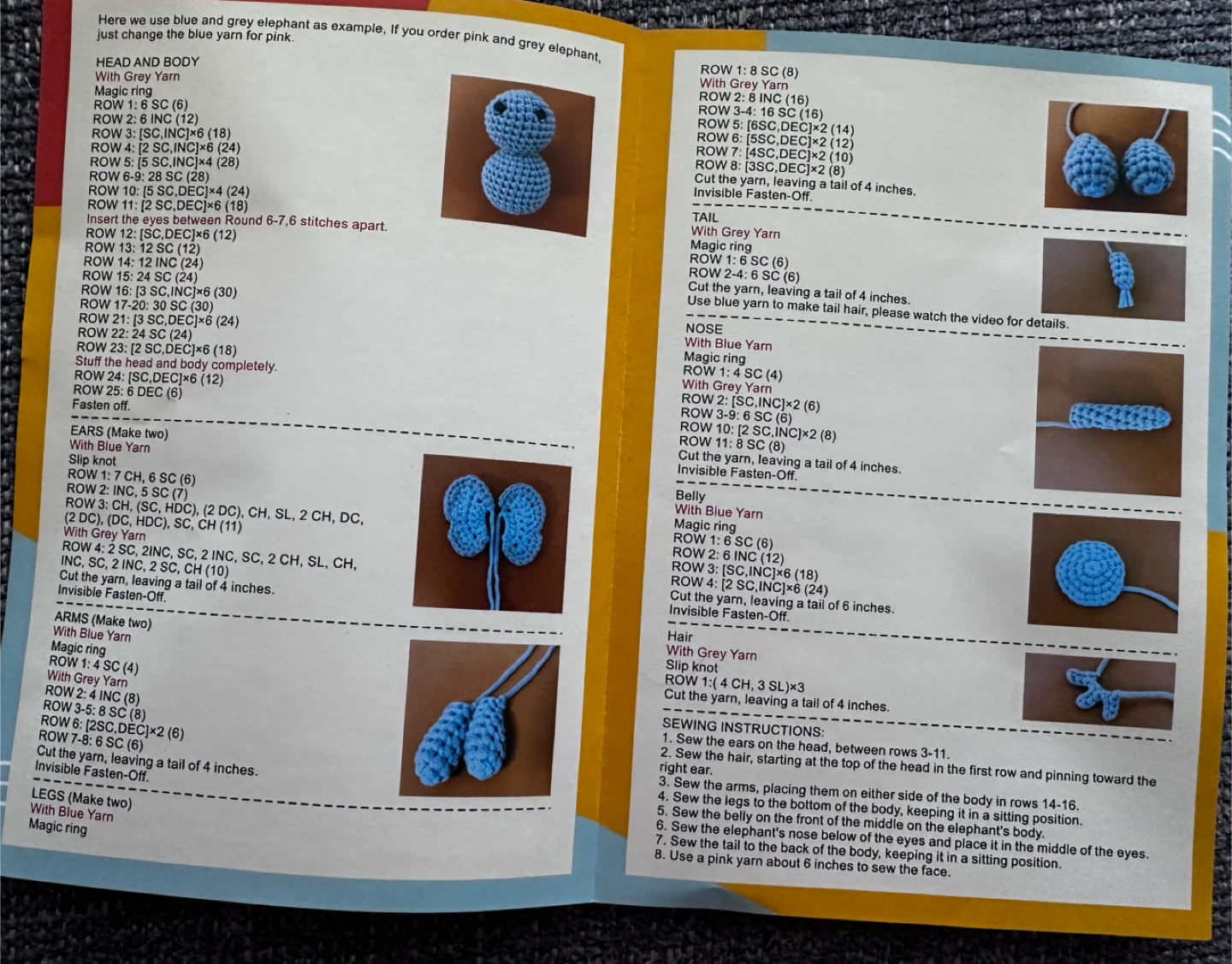 DIY Handicrafts Crochet Kit for Beginners - Elephant - photo 4