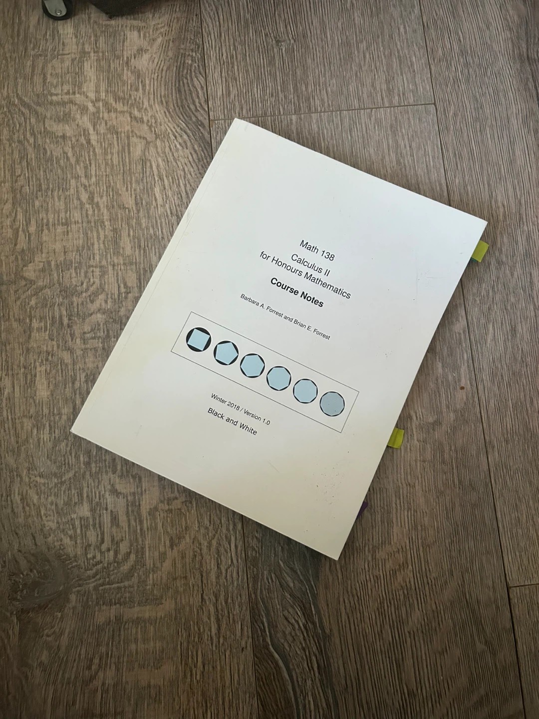 University of Waterloo Calculus Course Notes