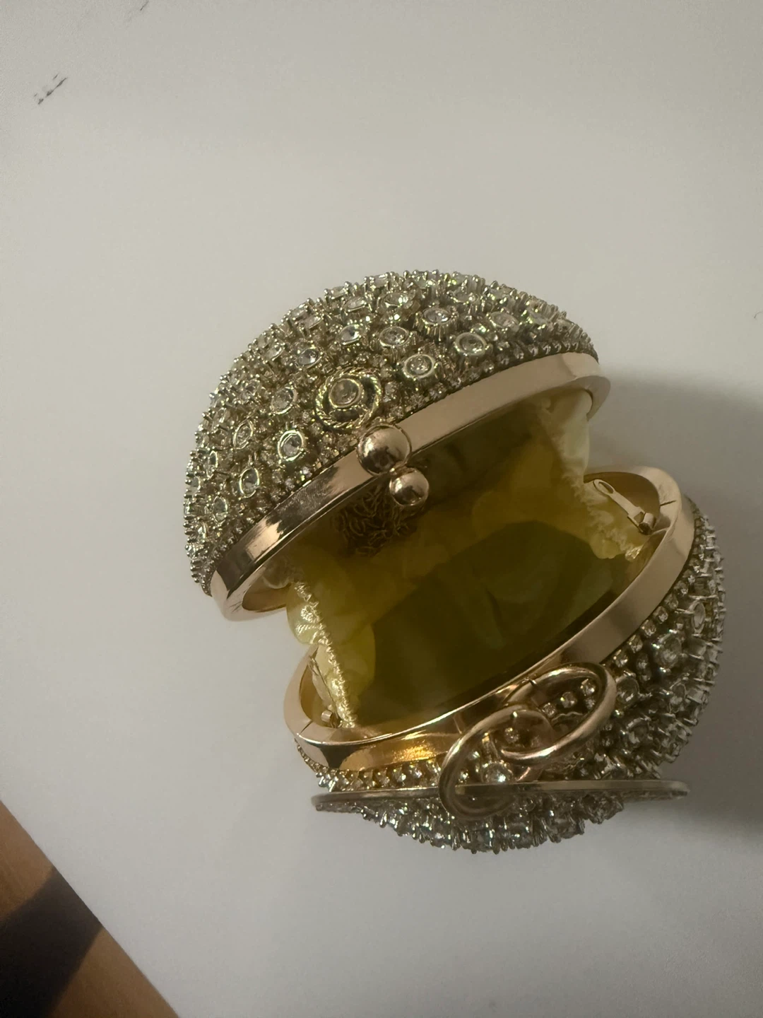 Gold Rhinestone Ball Clutch - photo 4