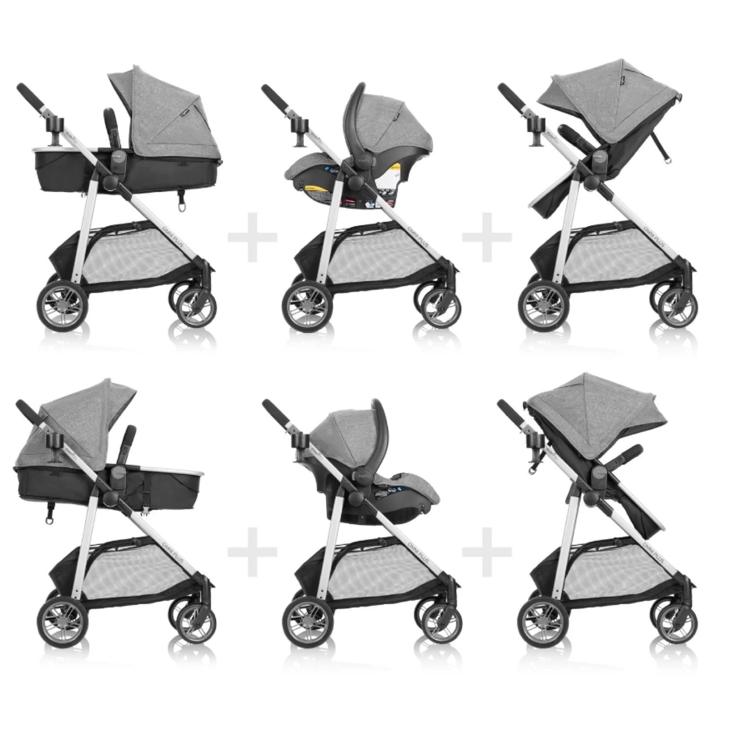 Evenflo Omni Plus Modular Travel System - Grey - photo 2