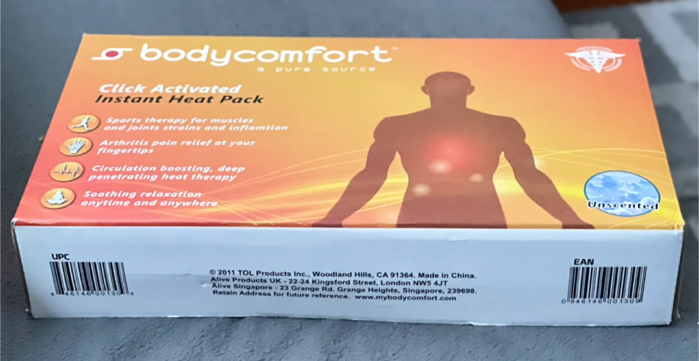Bodycomfort Click Activated Instant Heat Pack - photo 2
