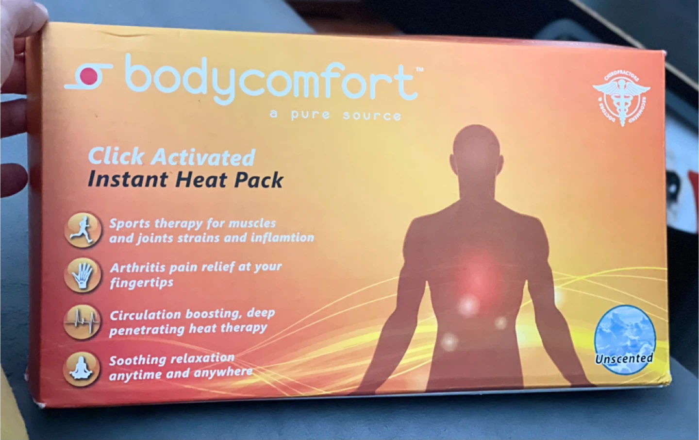 Bodycomfort Click Activated Instant Heat Pack