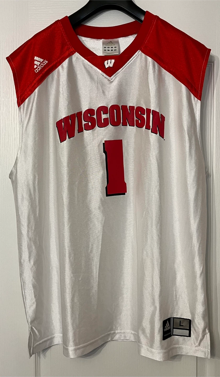 Adidas Wisconsin Badgers Basketball Jersey Size L