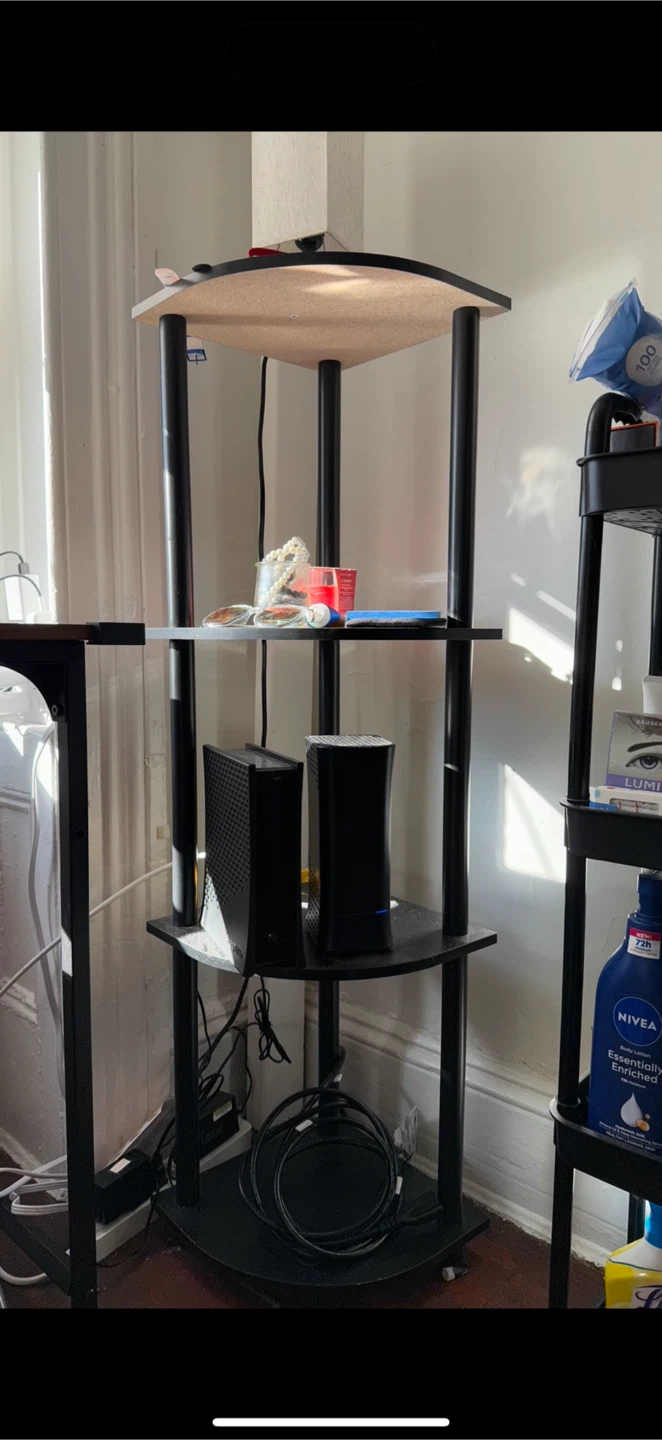 Corner Shelf Unit, 43.5" Height