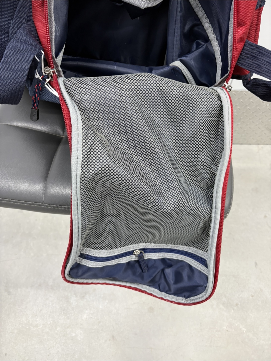 Nautica Red & Navy Duffel Bag - photo 4