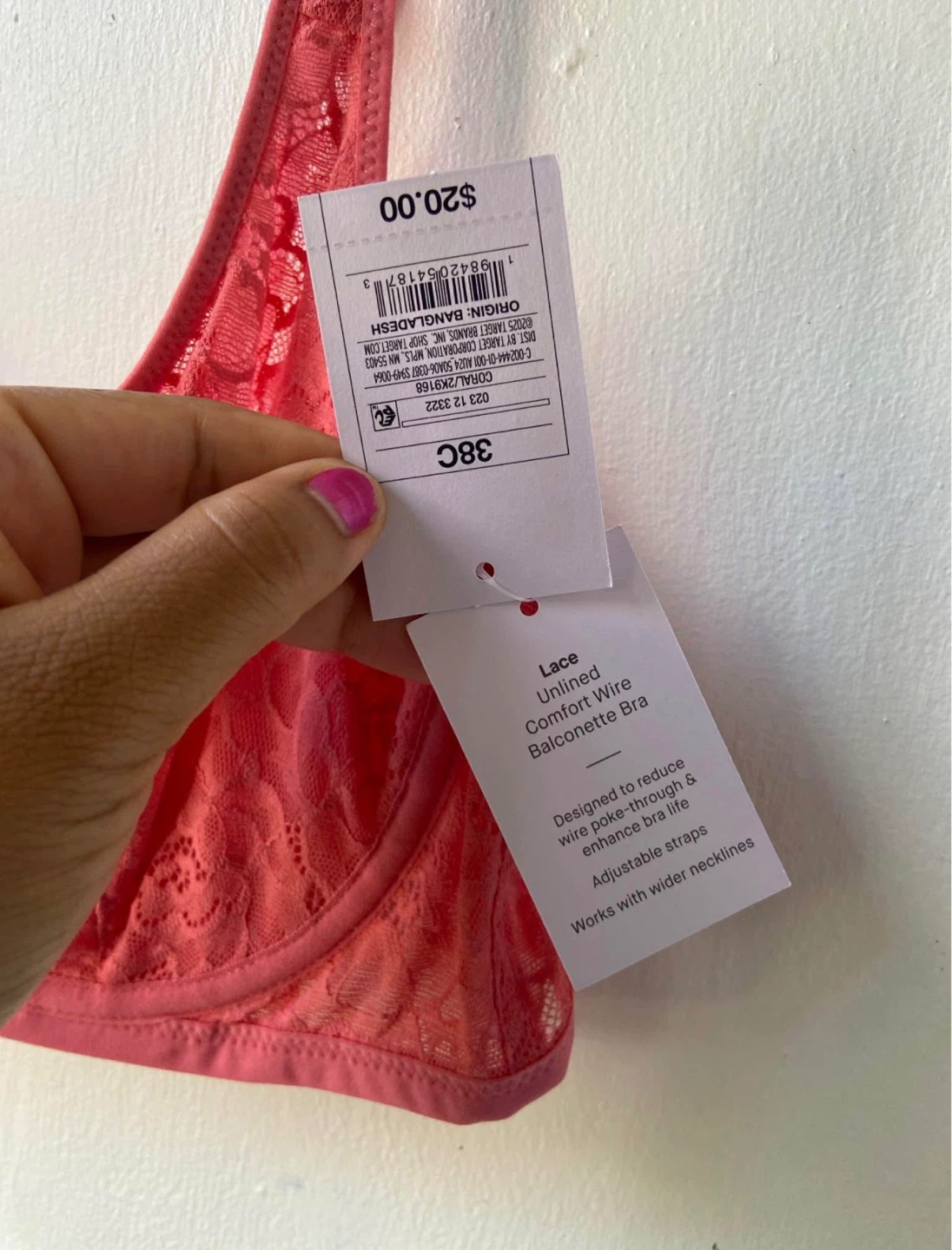 New Auden Bra 38C  lace wire 🥕 - photo 2