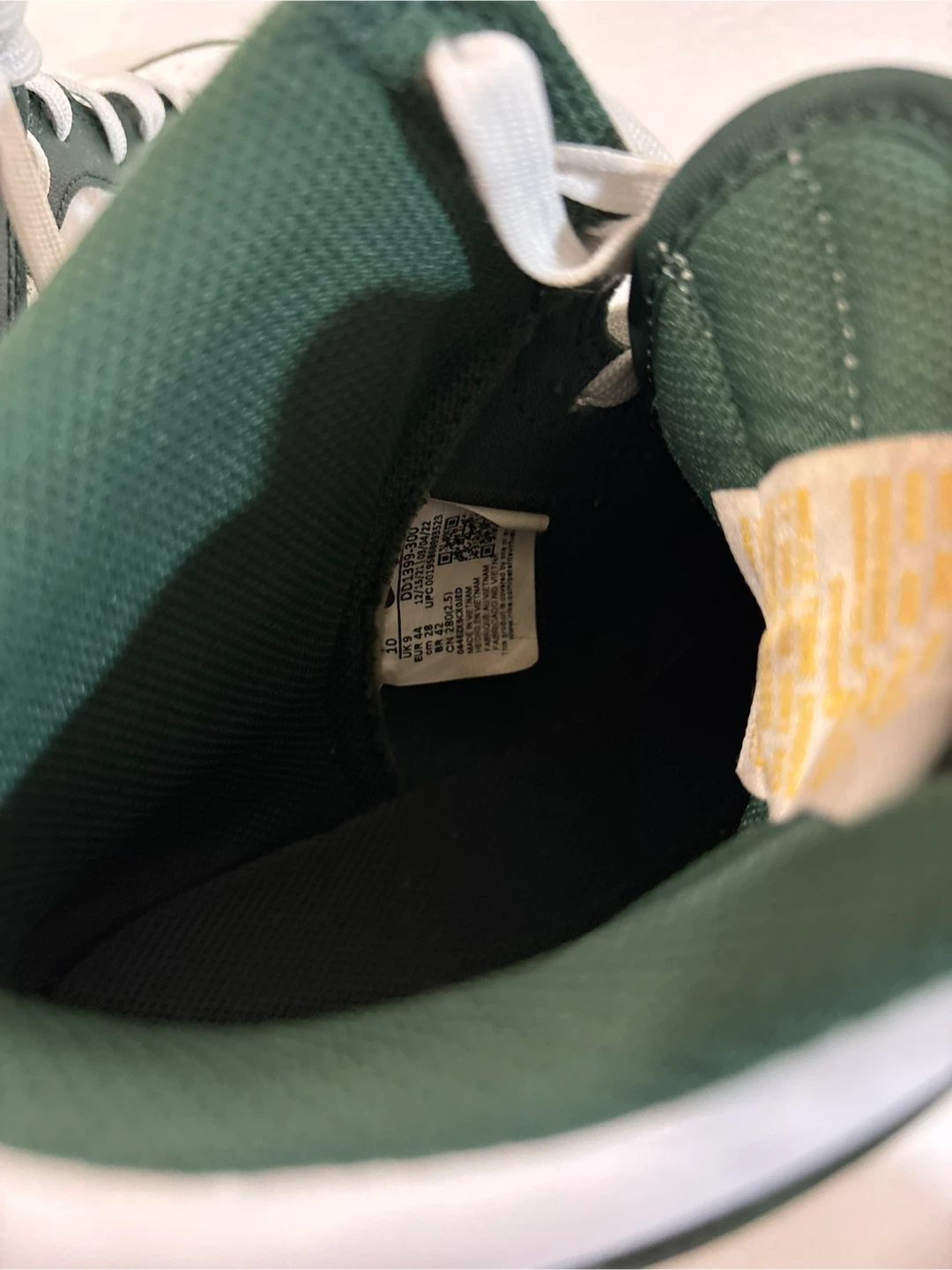 Nike Dunk High Retro Green White Size 10 - photo 4