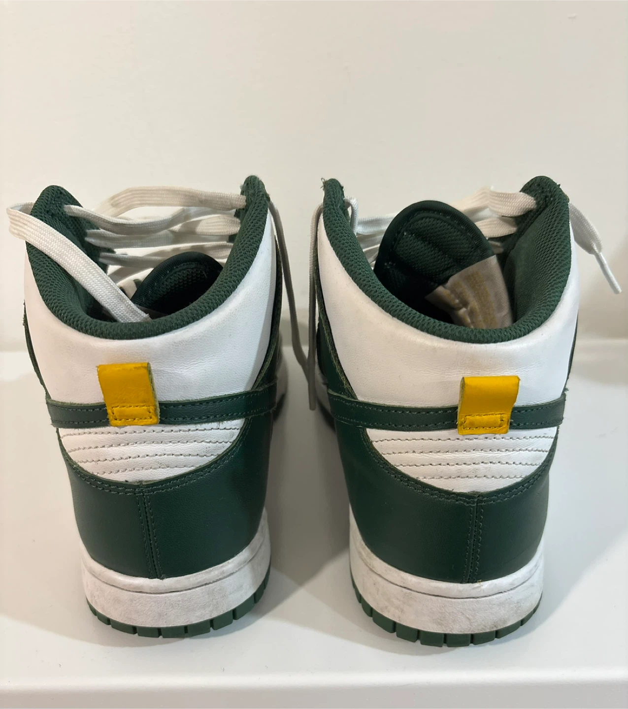 Nike Dunk High Retro Green White Size 10 - photo 3