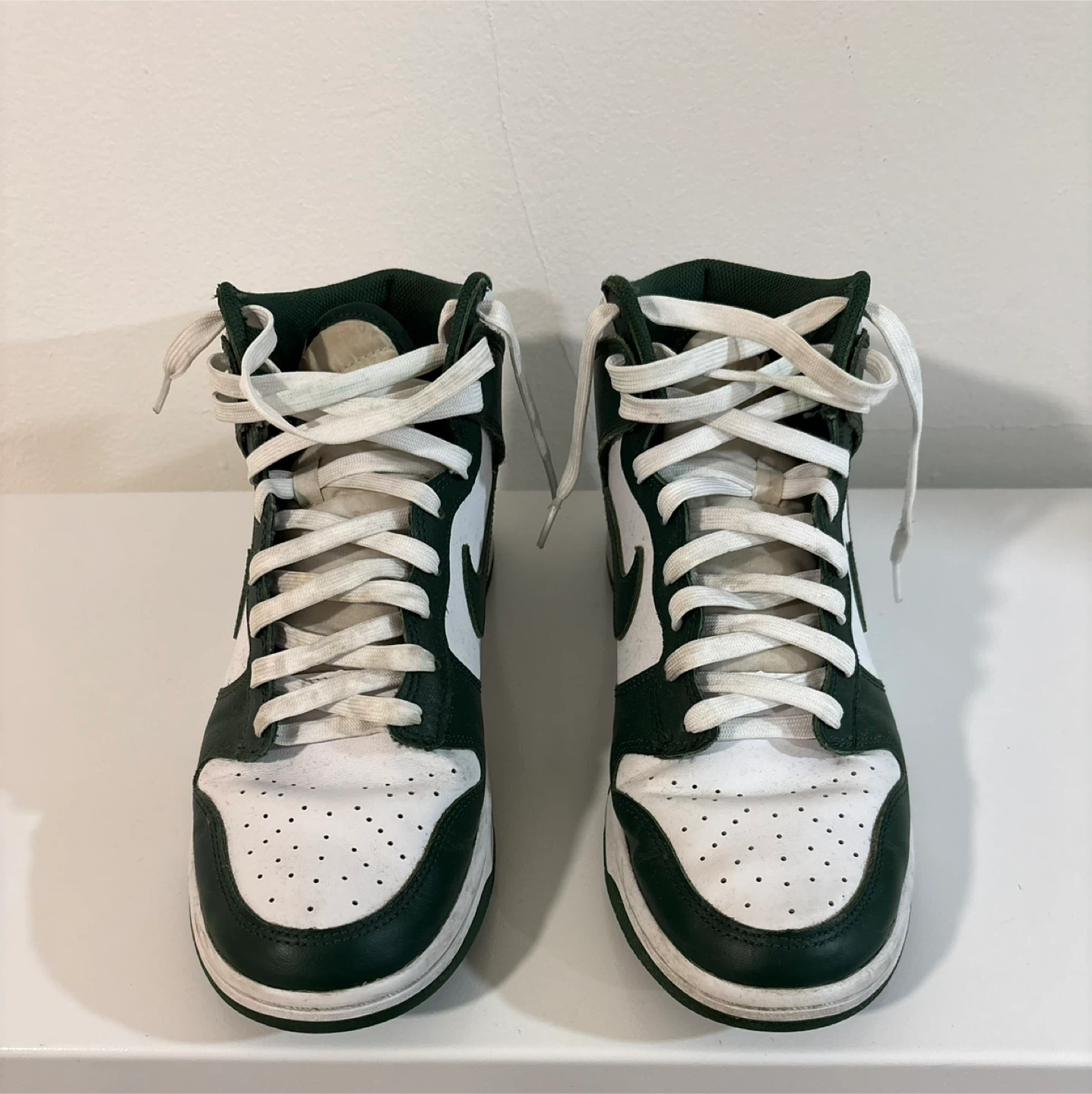 Nike Dunk High Retro Green White Size 10 - photo 2