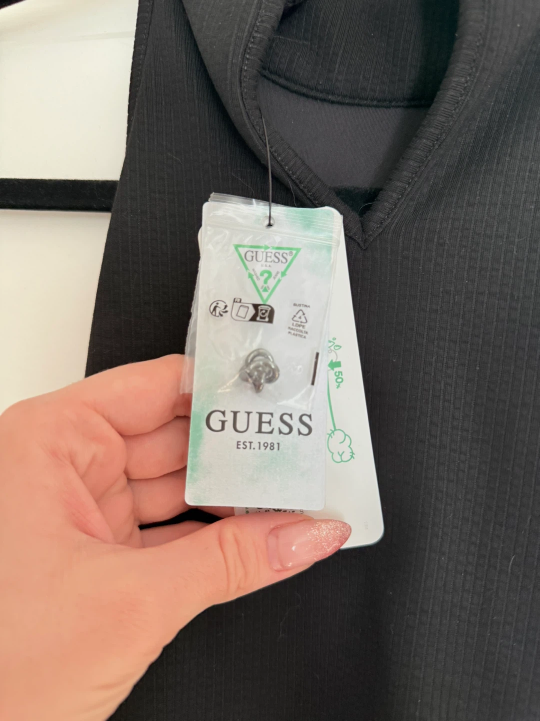 **Brand New** Guess Eco Carmela Dress - Black XS/TP - photo 3