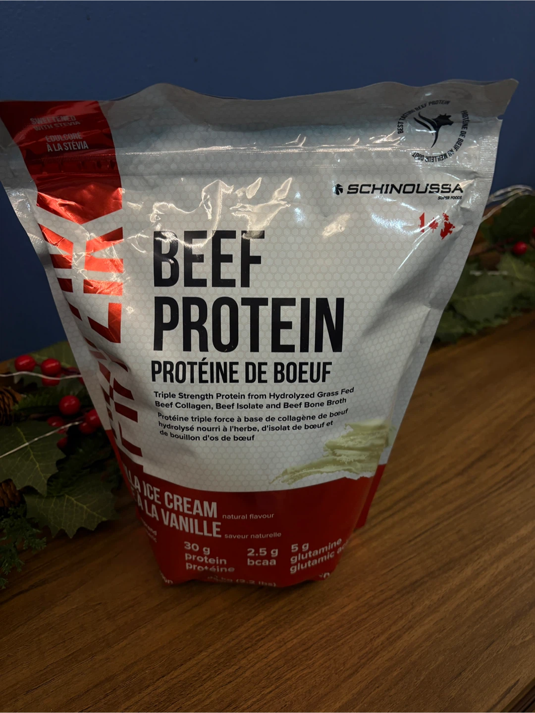 Schinoussa Beef Protein - Vanilla Ice Cream Flavour