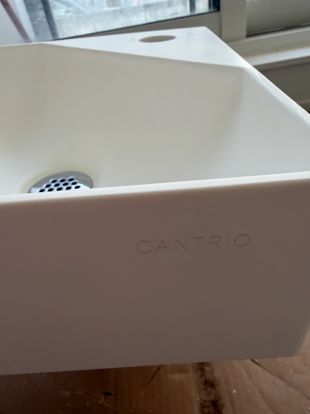 Cantrio Square Vessel Sink - White 12” - photo 4