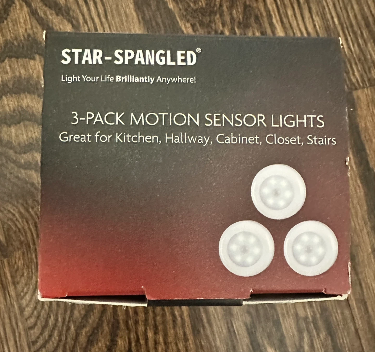 New STAR-SPANGLED 3-Pack Motion Sensor Lights - photo 2