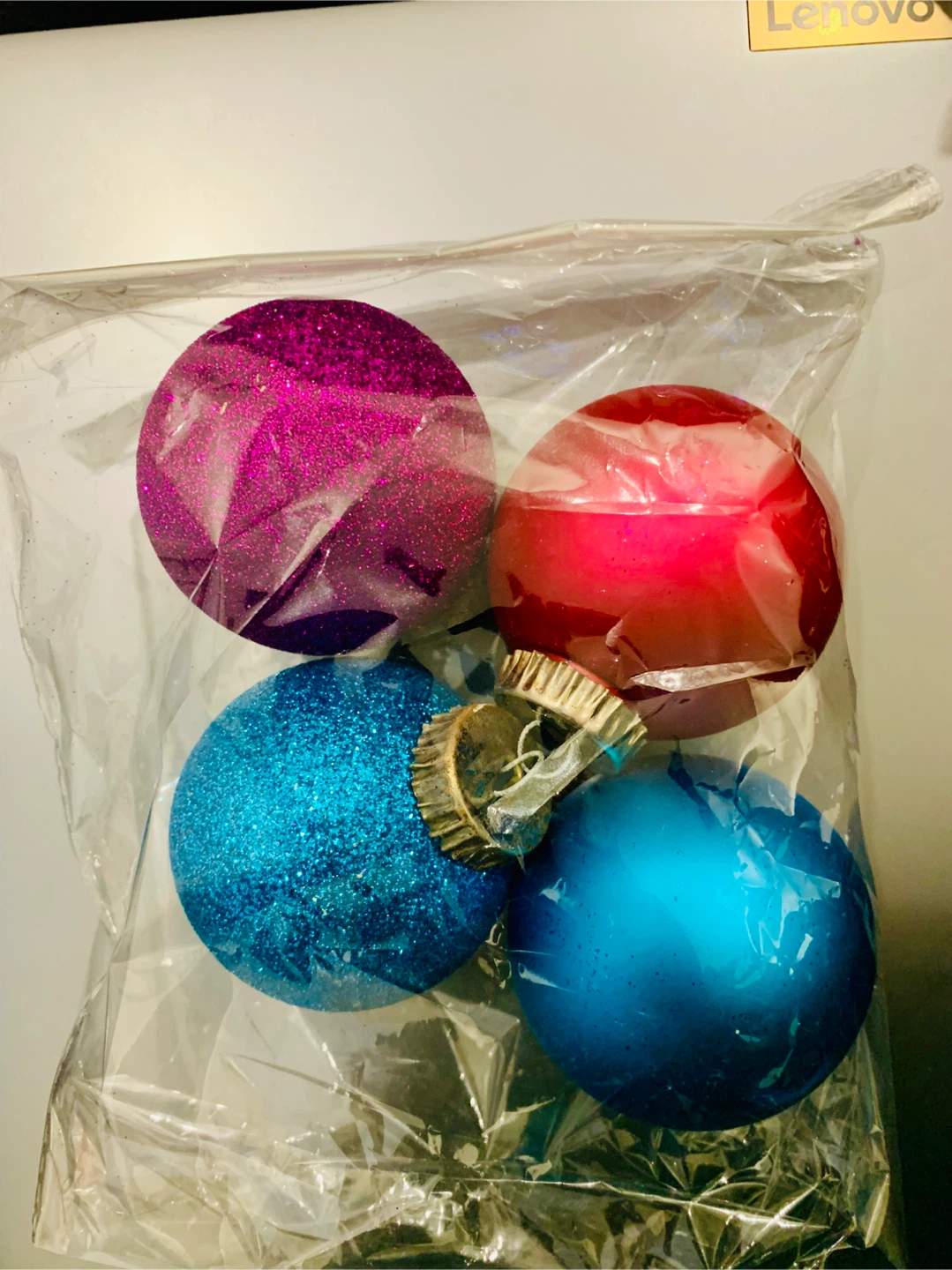 Glitter Christmas Ornaments - Set of 4 - photo 3