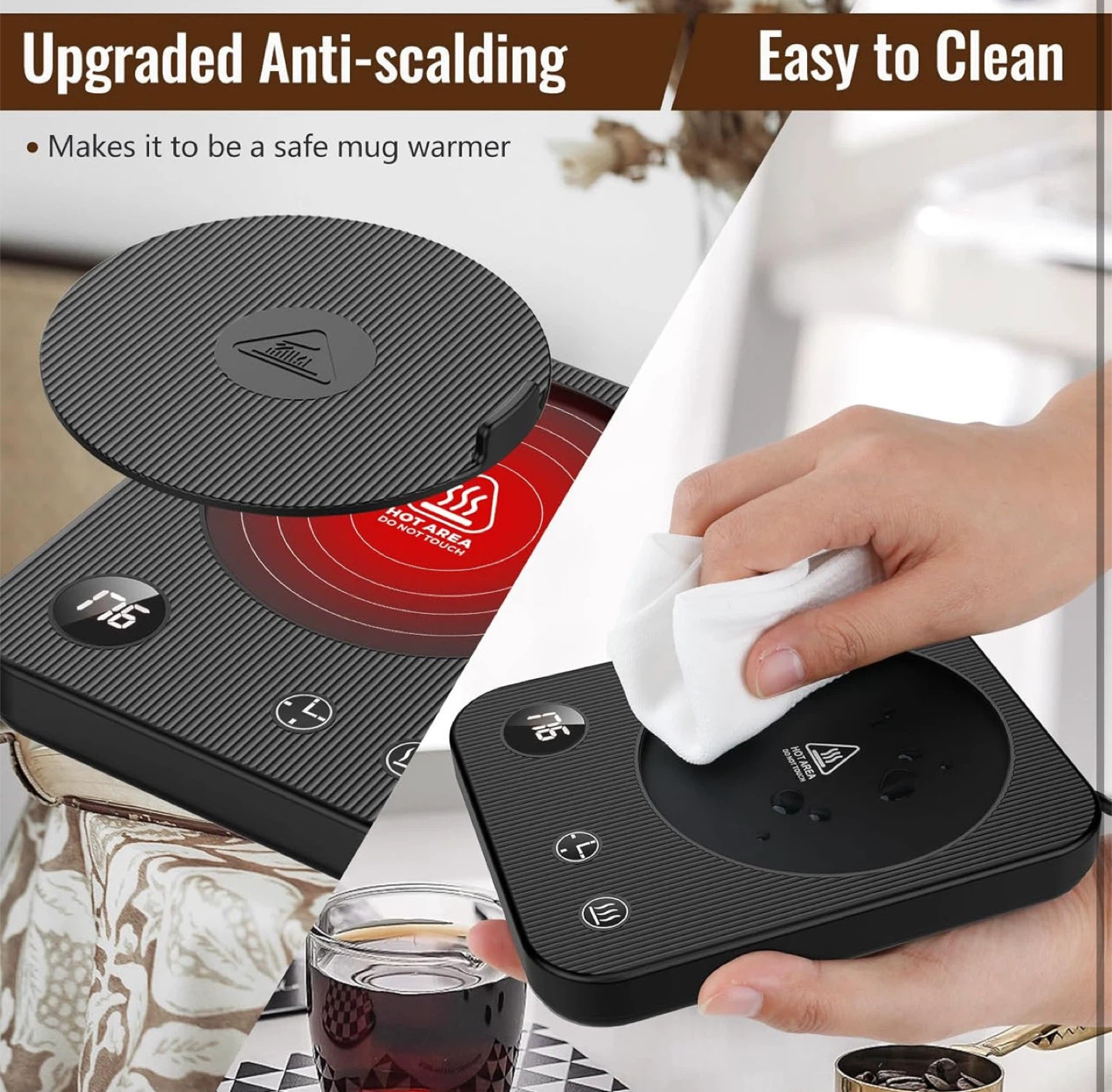 Smart Coffee Mug Warmer with 3 Temp Settings - photo 5
