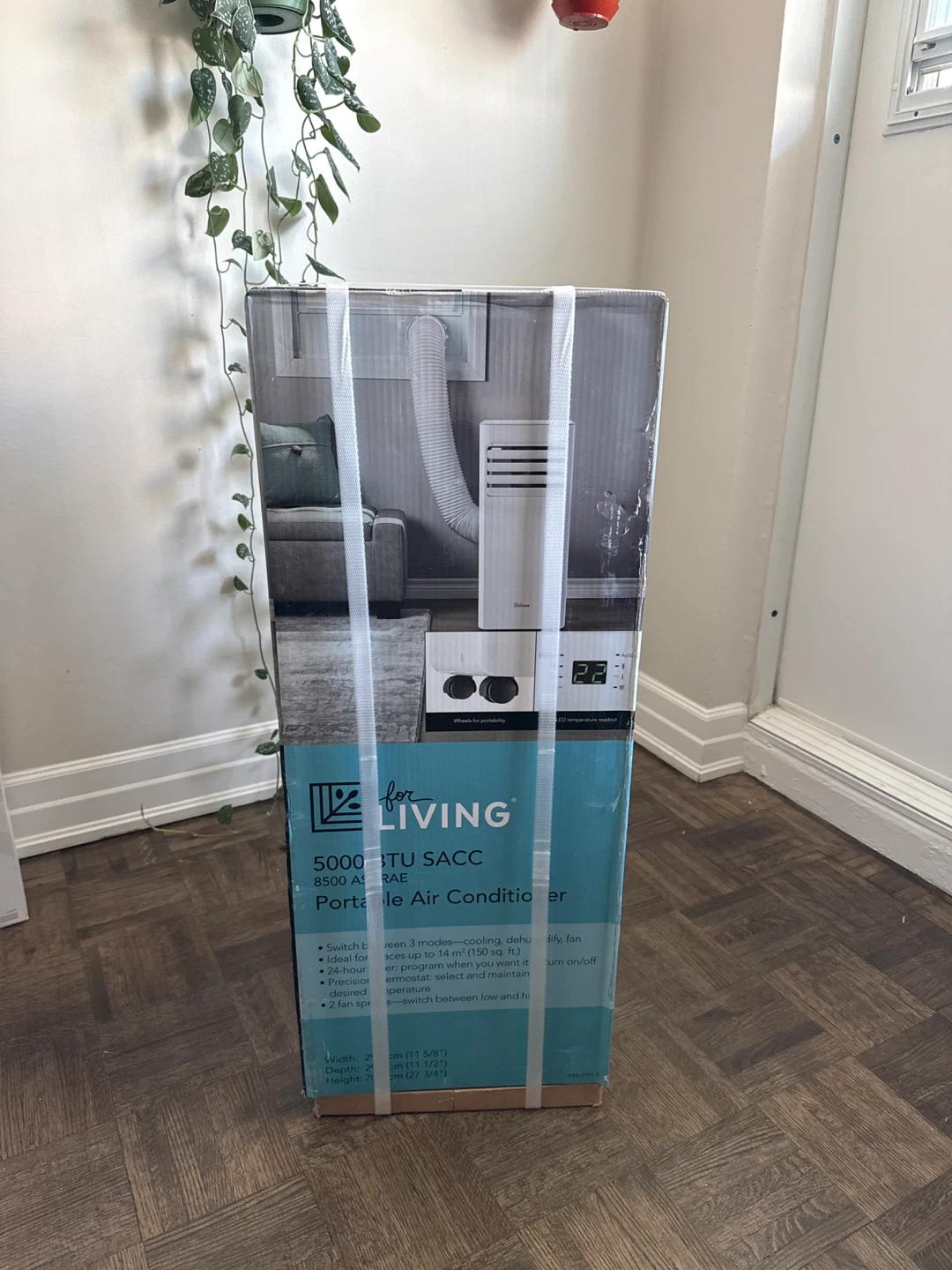 for LIVING 5000 BTU Portable Air Conditioner - New