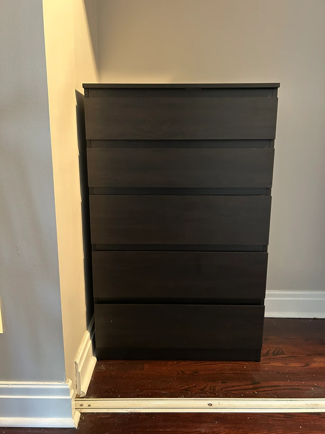 IKEA Kullen Black-Brown 5-Drawer Chest