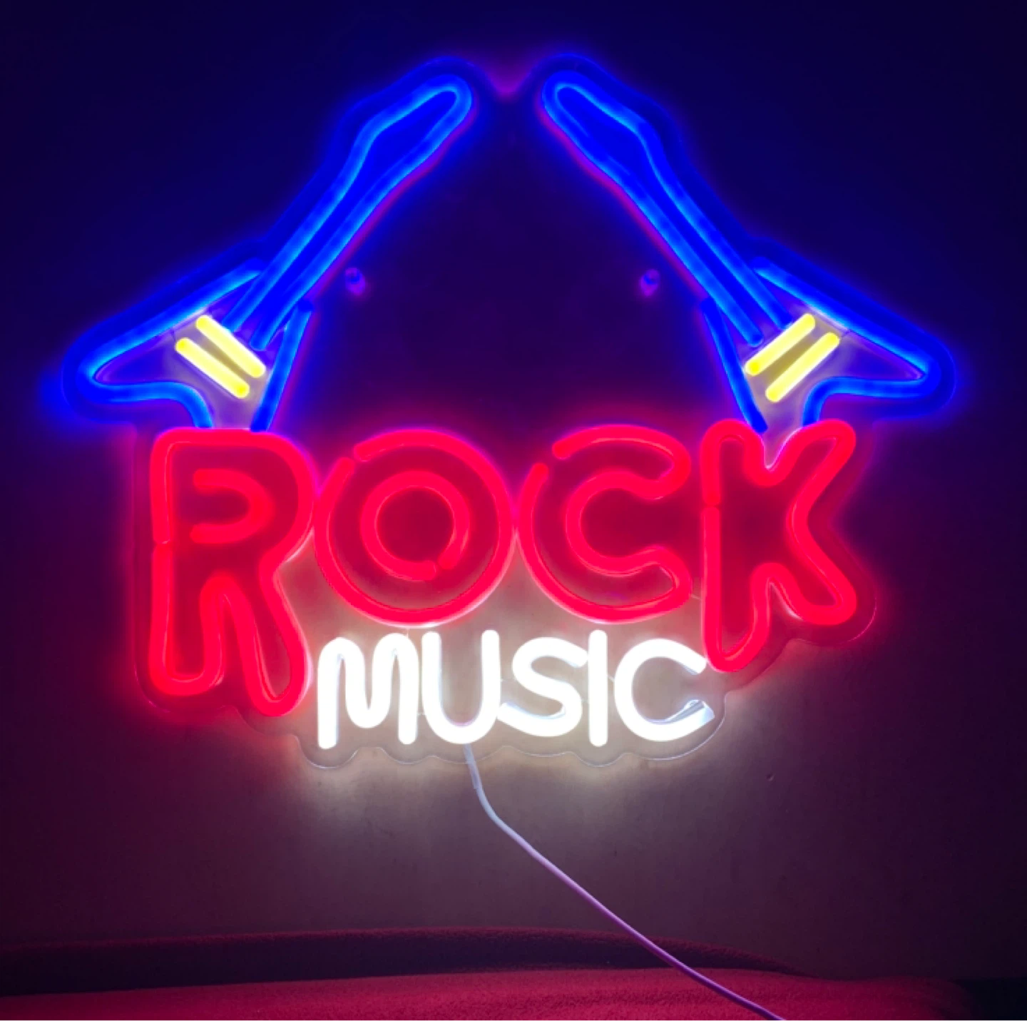 Rock Music Neon Sign