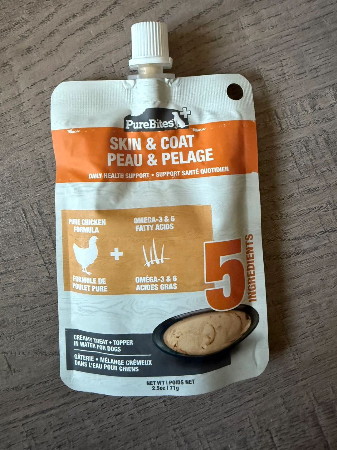 PureBites Skin & Coat Dog Treat Pouches