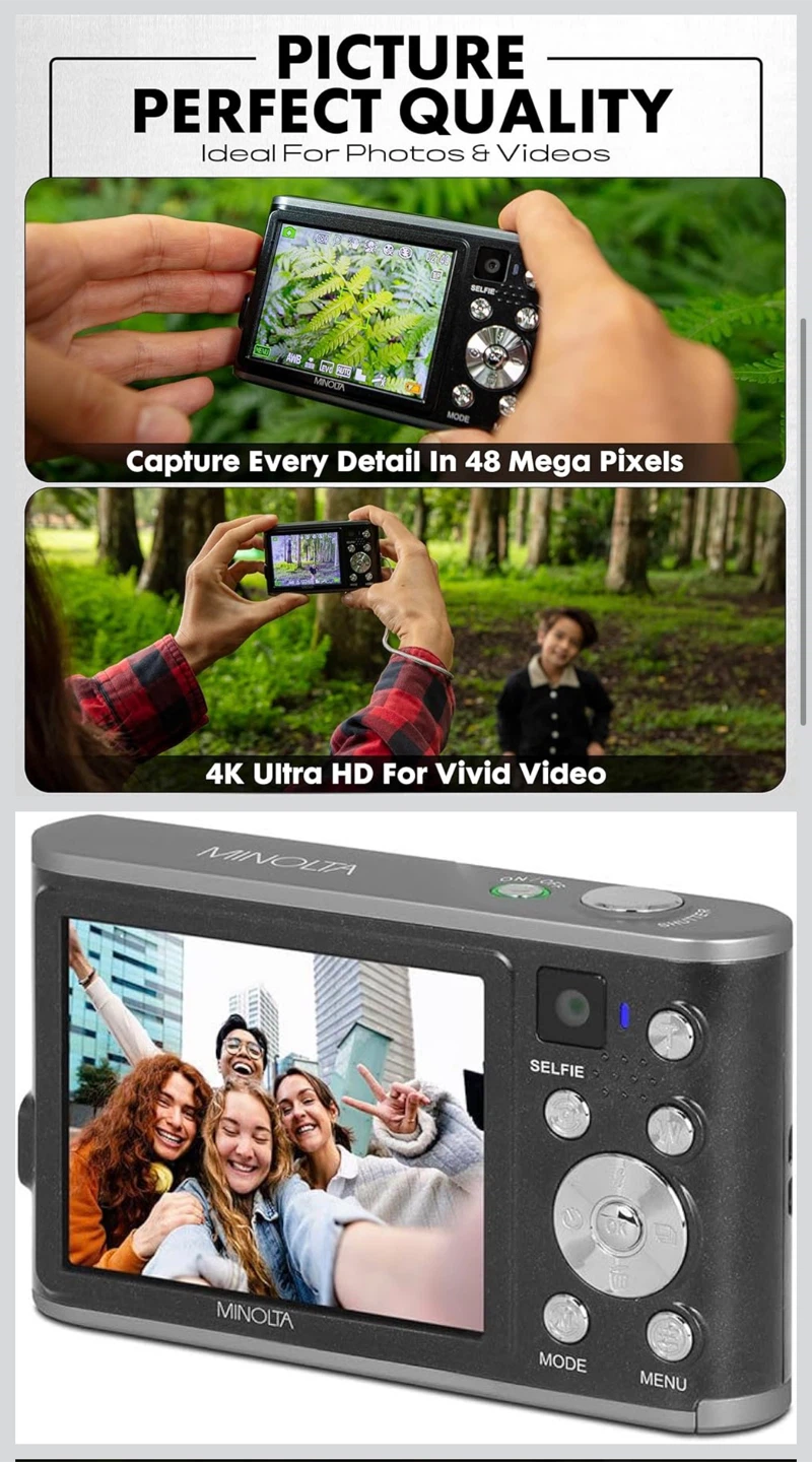 MND23 48MP 4K Ultra HD Digital Camera - photo 4