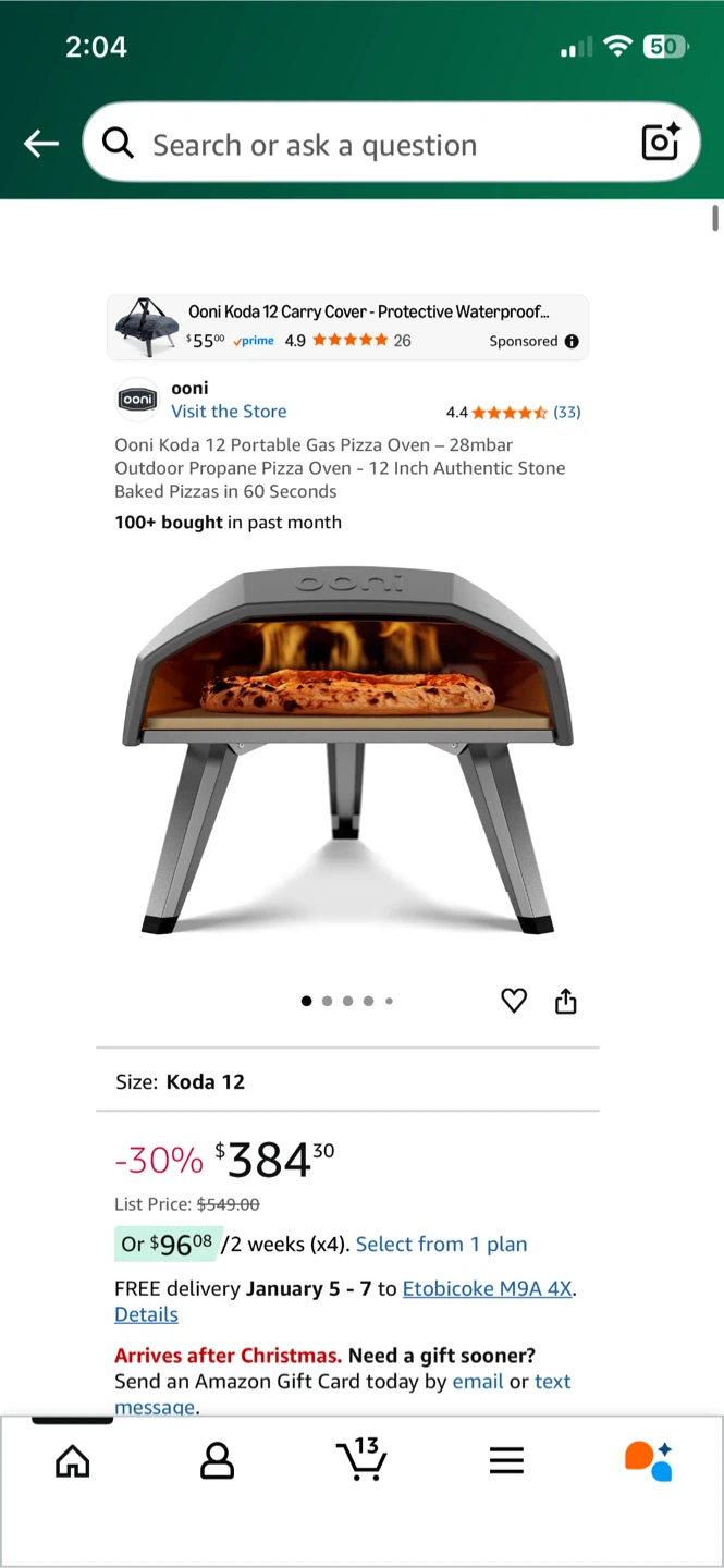 Ooni Koda 12 Gas-Powered Pizza Oven - photo 4