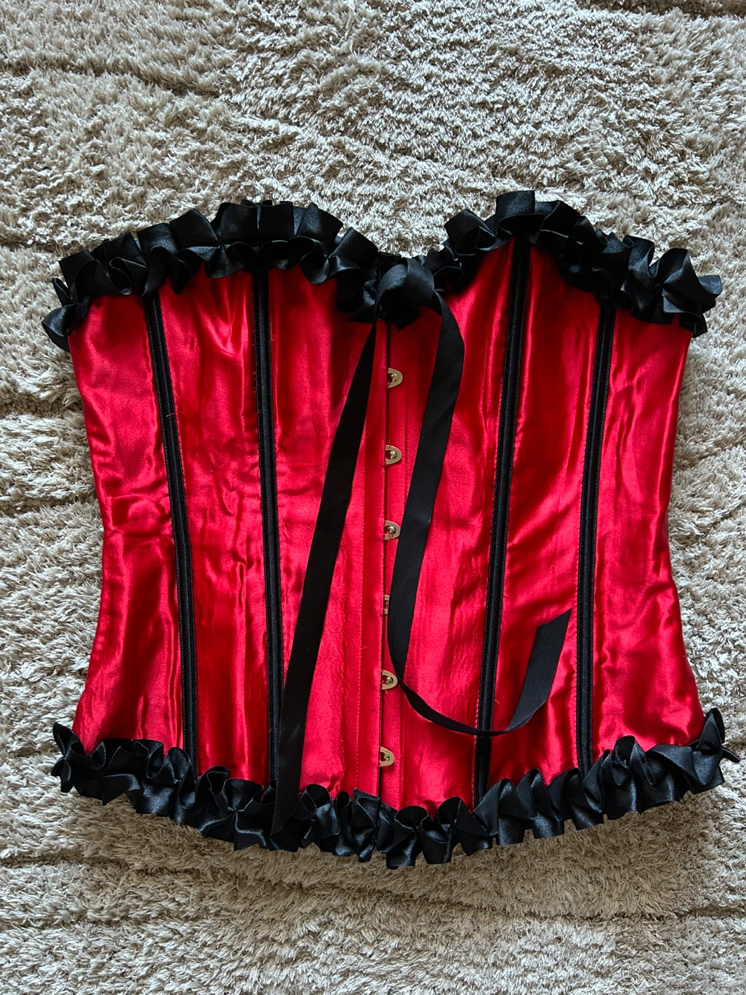 Red & Black Corset CHRISTMAS!