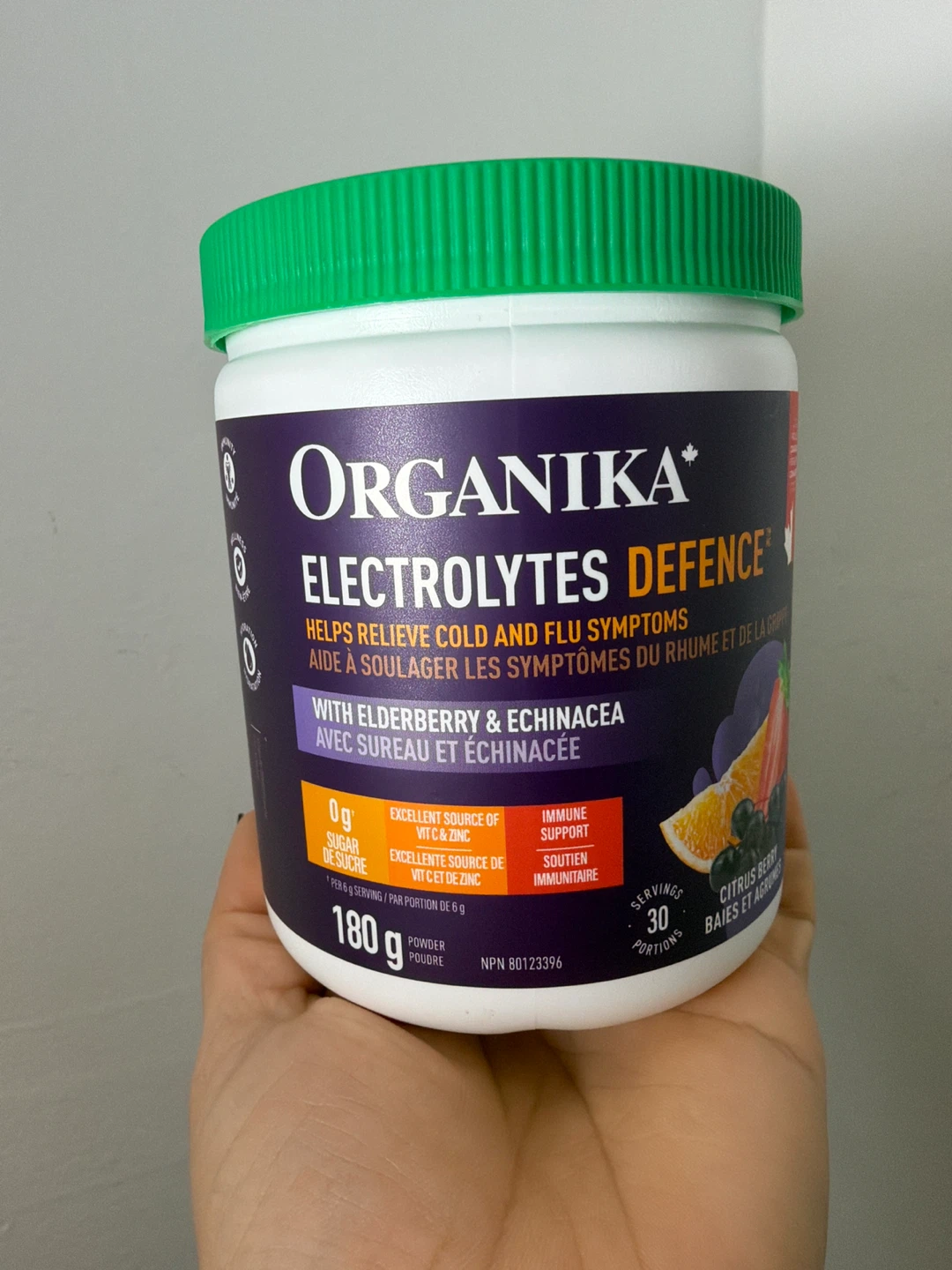 Organika Electrolytes Defence 180g