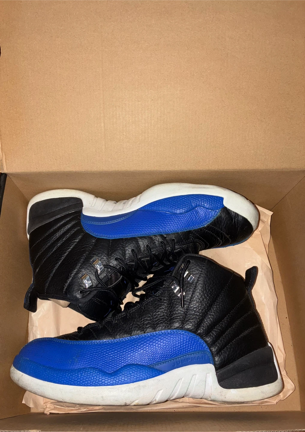 Wmns Air Jordan 12 Retro Black/Hyper Royal Size 12